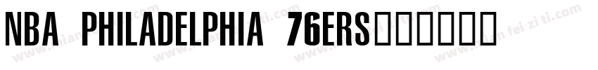 NBA Philadelphia 76ers字体转换